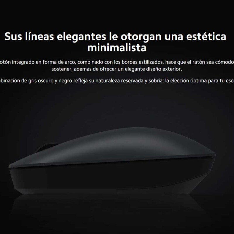 Xiaomi Wireless Mouse Lite: Ratón Inalámbrico Ergonómico con Alta Precisión y Conectividad de 2.4 GHz Xiaomi Wireless Mouse Lite: Ratón Inalámbrico Ergonómico con Alta Precisión y Conectividad de 2.4 GHz