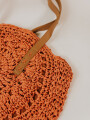 Cartera 11539-3 Rafia Naranja