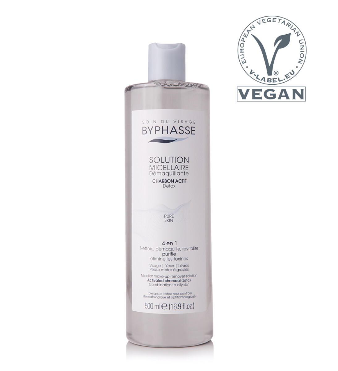 Solución Micelar Byphasse Vegana Carbón Activo 500ML - 001 