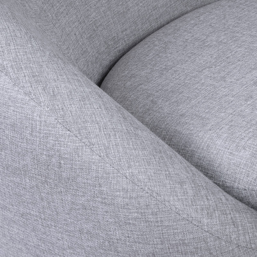 BUTACA GIRATORIA TELA GRIS OSLO