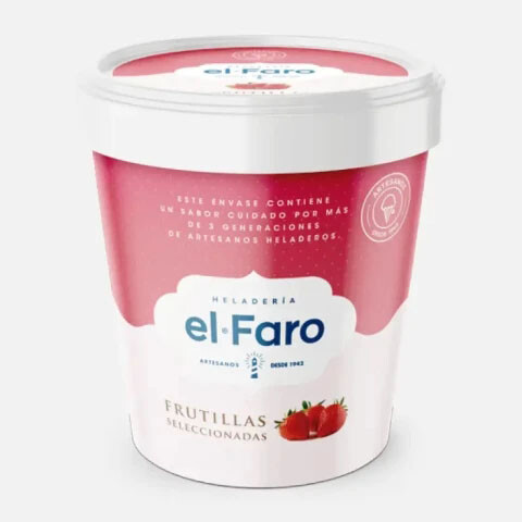 Helado de Frutilla El Faro 1.1Lts Helado de Frutilla El Faro 1.1Lts