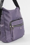 Hobo mochila con bolsillo violeta