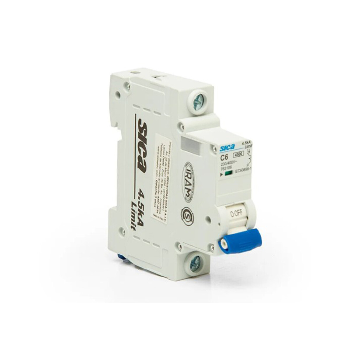 Llave térmica din sicalimit 1P 6A 4,5kA - SK2106N 