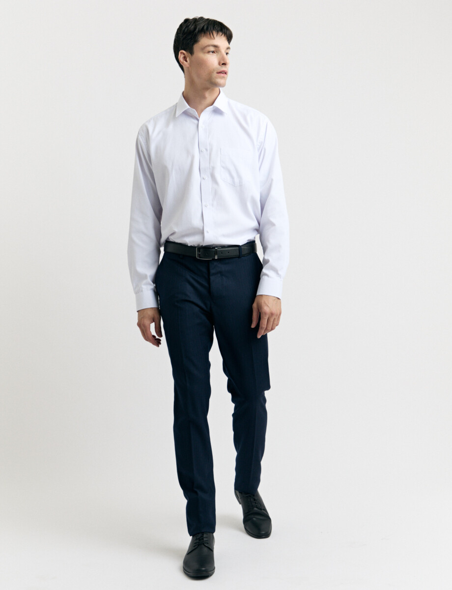 012675 CAMISA HARRINGTON LABEL Blanco