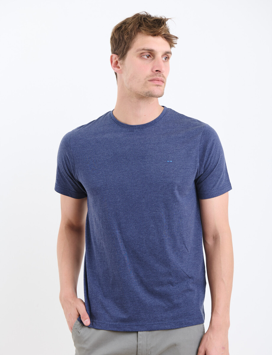 520658 T-SHIRT HARRINGTON LABEL Azul Piedra