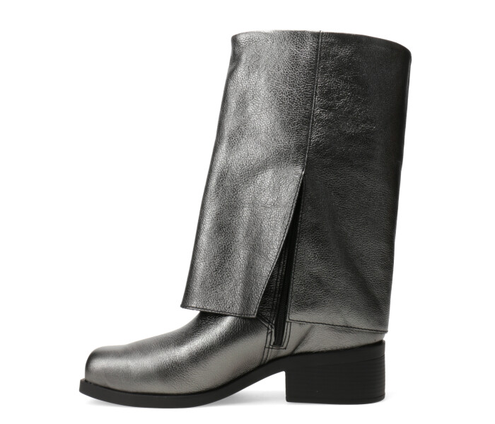 Bota caña alta Pewter