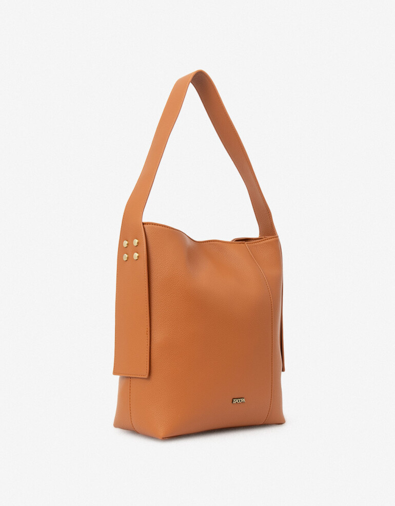 Saca Cartera Formato Saca Con Tachas - Marron Suela