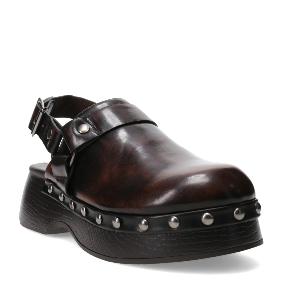 Zueco RANGU con tachas MissCarol - Dark Brown 