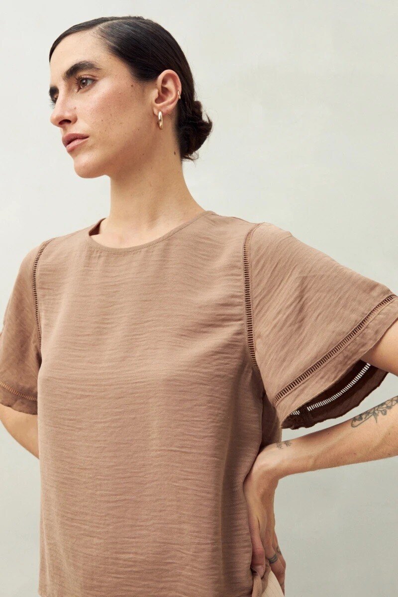 BLUZA D.CASSIN CACTUS - MARRON 