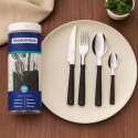 SET DE CUBIERTOS TRAMONTINA NEW KOLOR 24 PIEZAS NEGRO