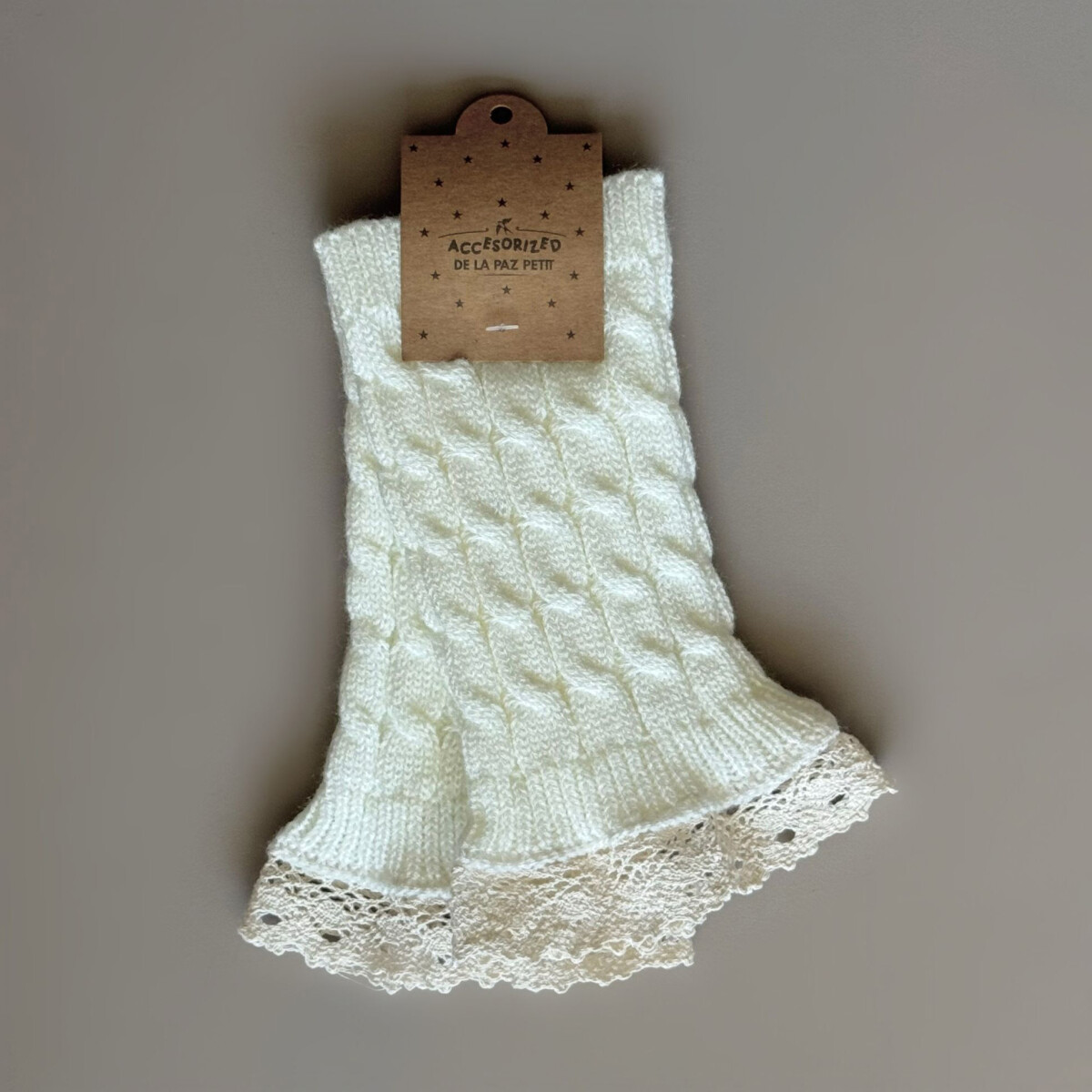 Polaina Con Puntilla - Crudo 