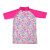 Remera Malla con Protección UV 50 - Varios Diseños Flores Rosa