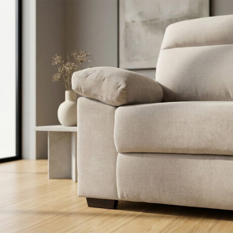 Sofá Owen - Tela Microfibra - 2 cuerpos 12072 (Beige)