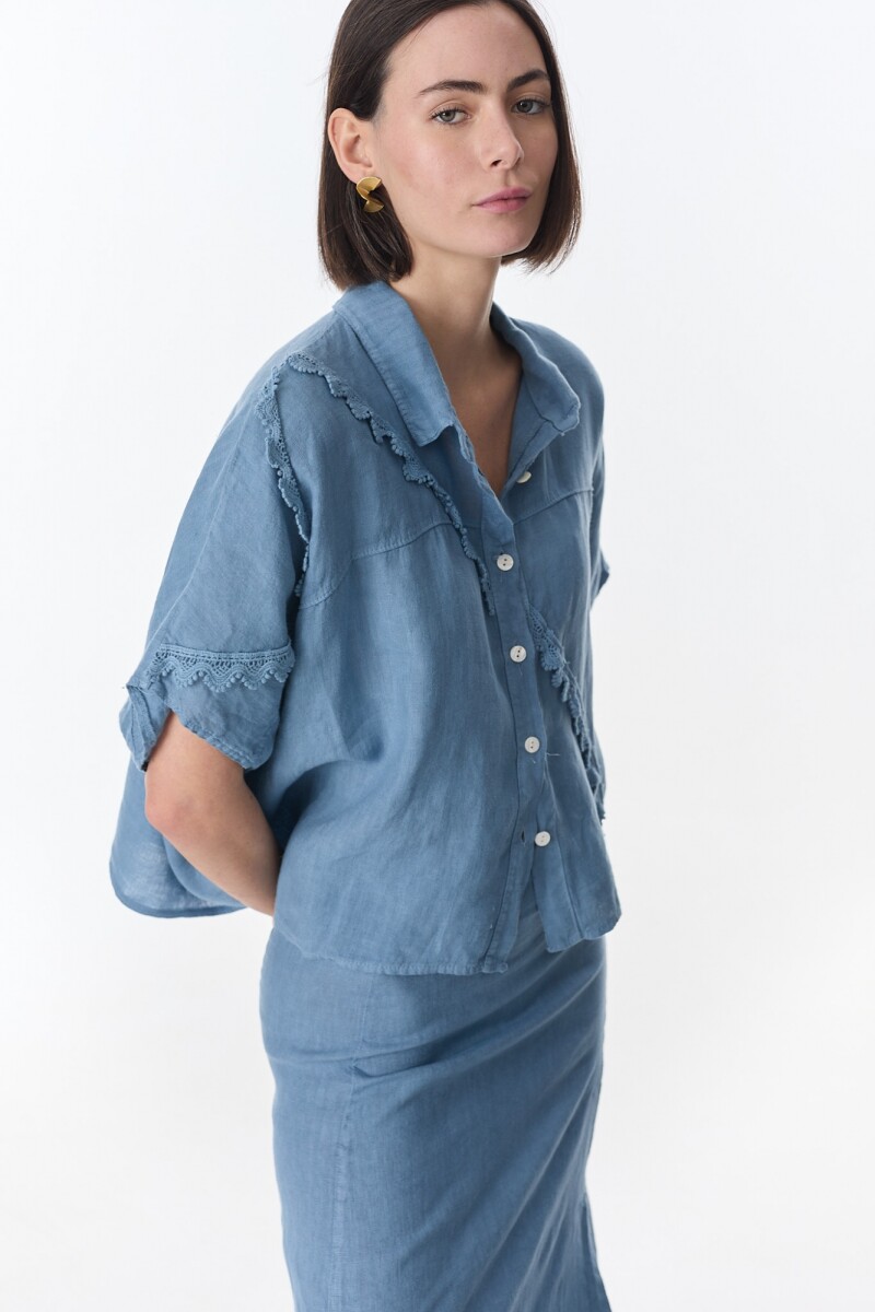 Camisa Zennon Azul