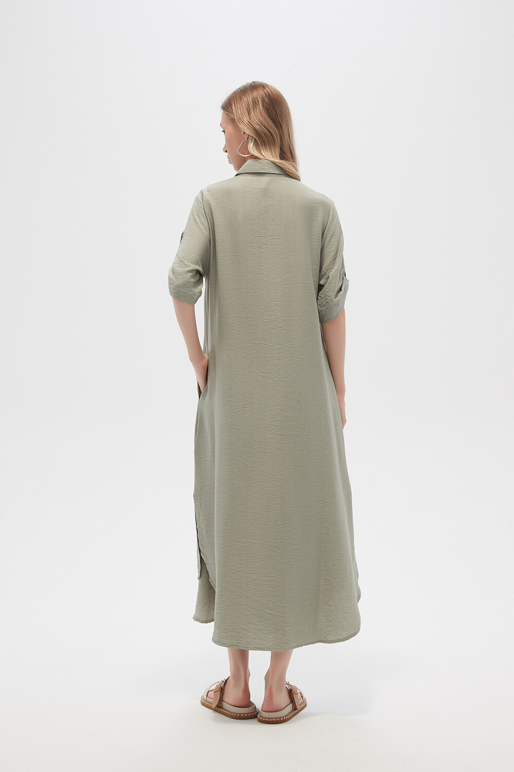 Vestido Voce Verde Azulado