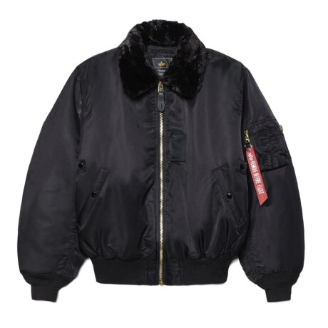 Campera Bomber B-15 Alpha Negro
