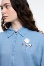 CAMISA ABERTURA Azul