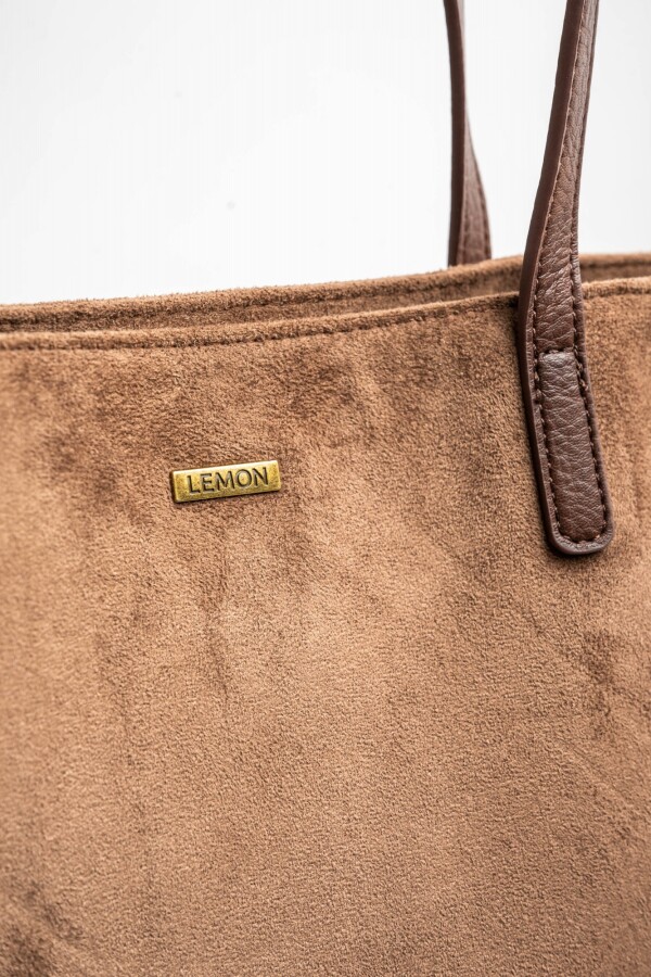 Travel Bag Gamuza Vegana Marrón
