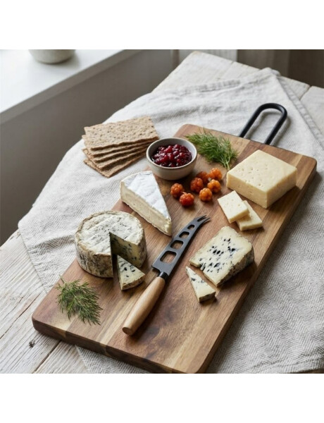 SET TABLA MADERA ACACIA CON CUCHILLO DE QUESO 39x19x1.5CM SET TABLA MADERA ACACIA CON CUCHILLO DE QUESO 39x19x1.5CM