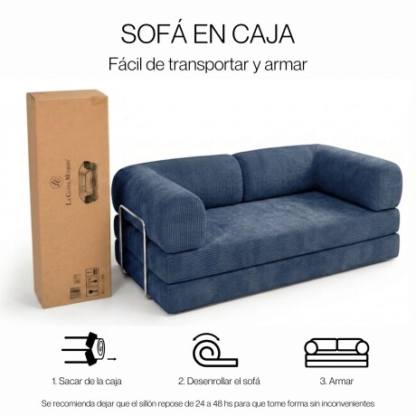Sillón Cama 2 Cuerpos CloudNest Azul