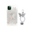 Protector iPhone 13 Pro diseño mariposas color plateado Protector Iphone 13 Pro Diseño Mariposas Color Plateado