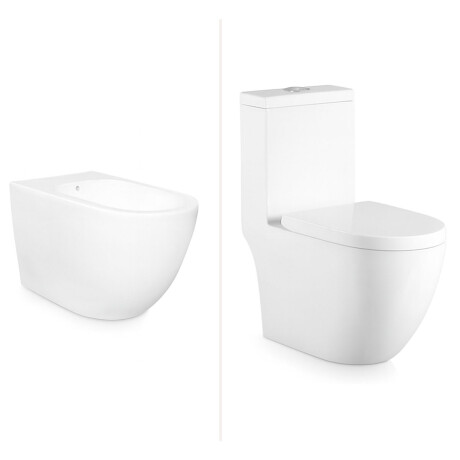 Juego Inodoro Bidet Y Tapa Bridal Aqualia 000