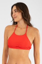 Top halter Hot red
