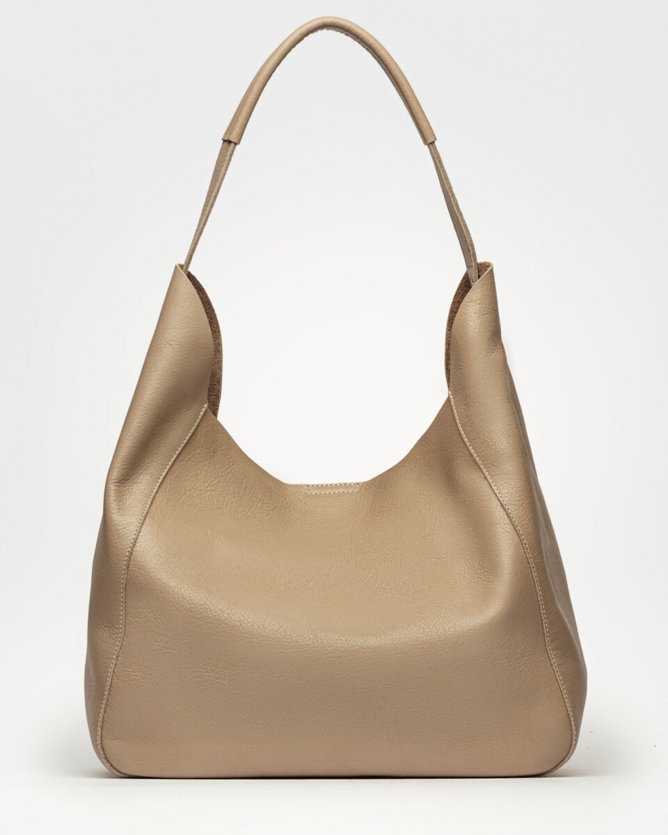 Bolso Dune en cuero graneado - Vison 