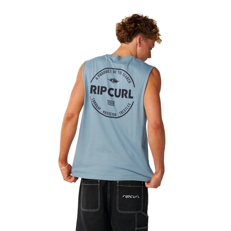 Musculosa Rip Curl Staple Muscle - Celeste Musculosa Rip Curl Staple Muscle - Celeste