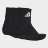 Medias Adidas Sportswear con amortiguacion, 3 Pares Negro