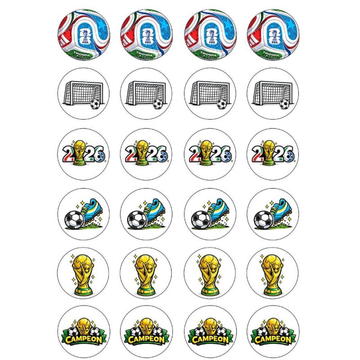 Láminas Mundial - Galletitas x24 