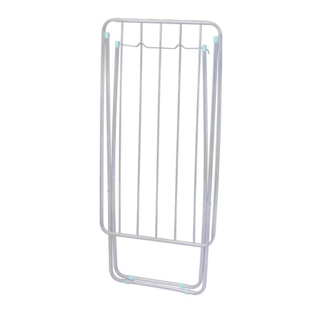 Set Tendedero Plegable Aluminio 5.91m + 2 Bolsas p/Lavarropa Plateado