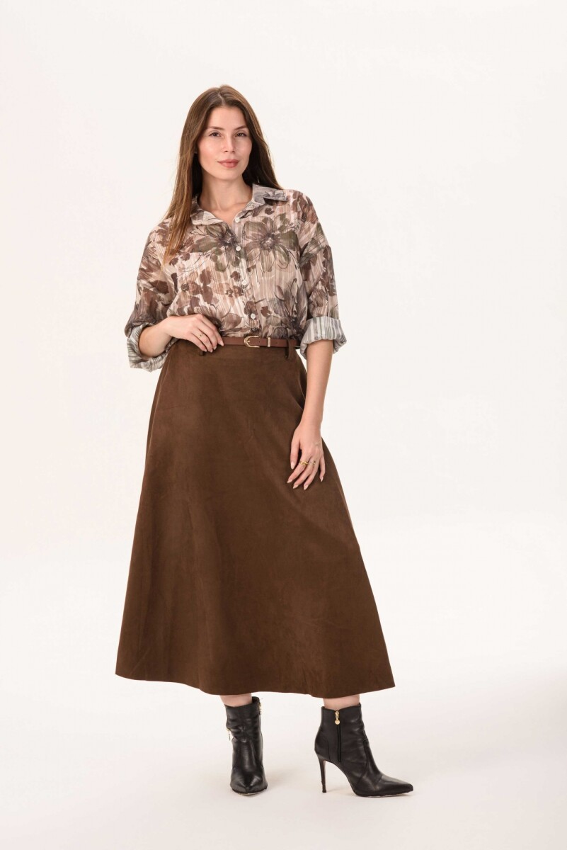 Falda Roma - chocolate 