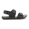 Sandalia Country Hombre Dos Tiras Con Velcro Negro-grafito