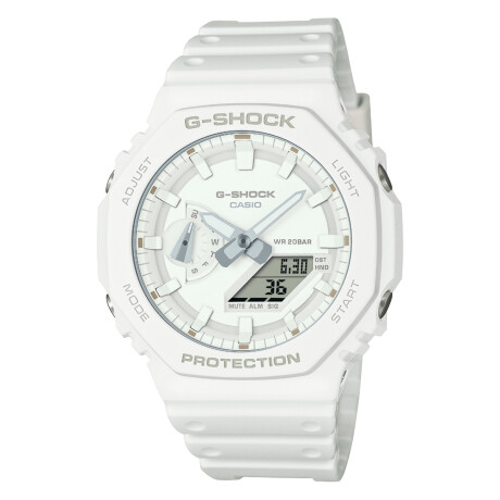 Reloj CASIO G-SHOCK GA2100-7A7DR en Resina Blanco Esfera 45mm 0
