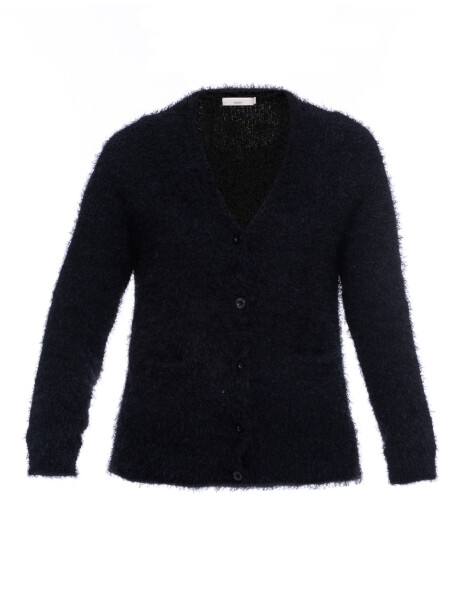 Cardigan fantasía negro