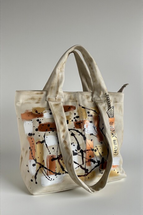 Cartera Kytzia Natural Multifunción Con Arte. Cartera Kytzia Natural Multifunción Con Arte.