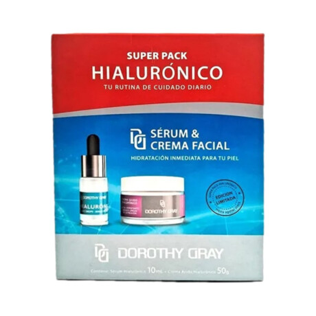 PACK DOROTHY GRAY HIALURÓNICO SERUM 10ML + CREMA 50GR PACK DOROTHY GRAY HIALURÓNICO SERUM 10ML + CREMA 50GR