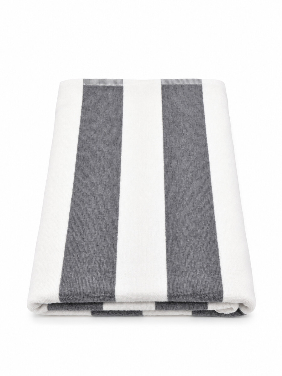 TOALLA IBIZA RAYAS - GRIS 