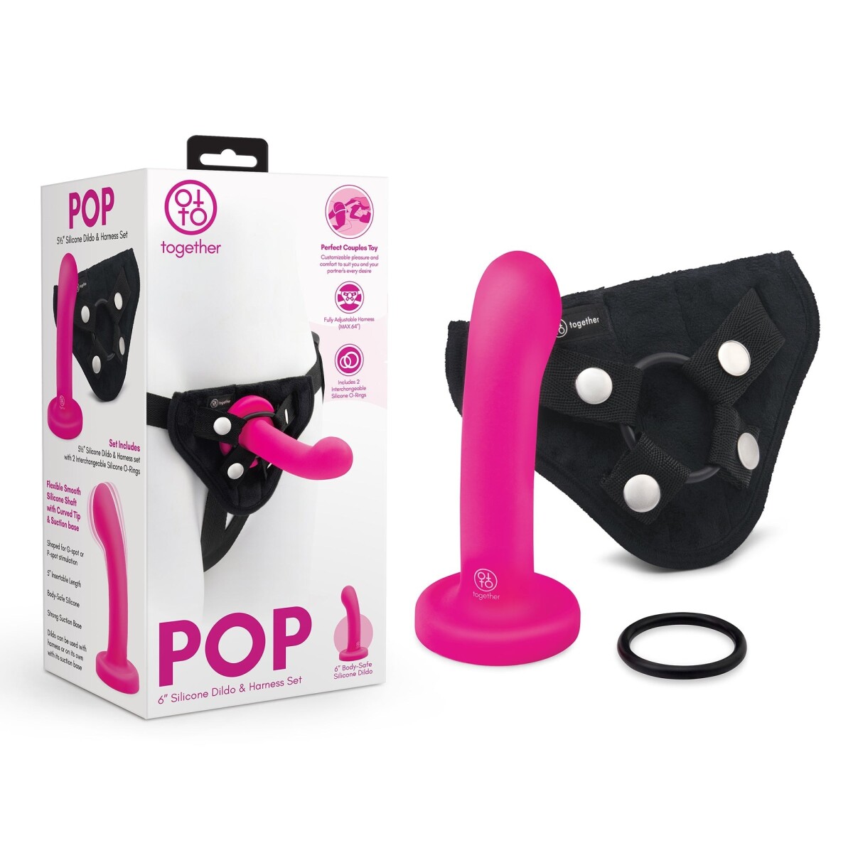 POP Set Arnés y DIldo de 14 cm 