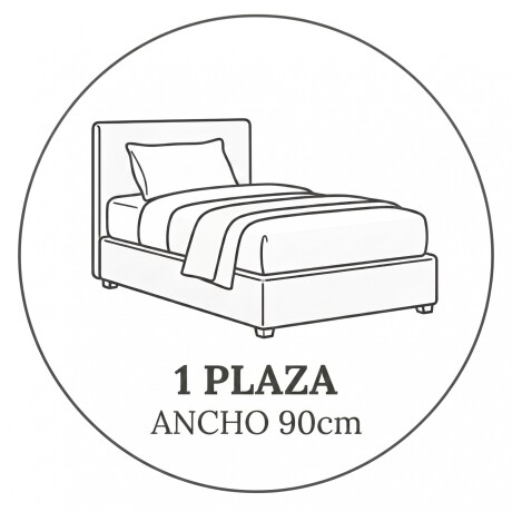 SOMMIER BASE CAMA COLCHÓN DE ESPUMA Y RESORTE POCKET 1 PLAZA