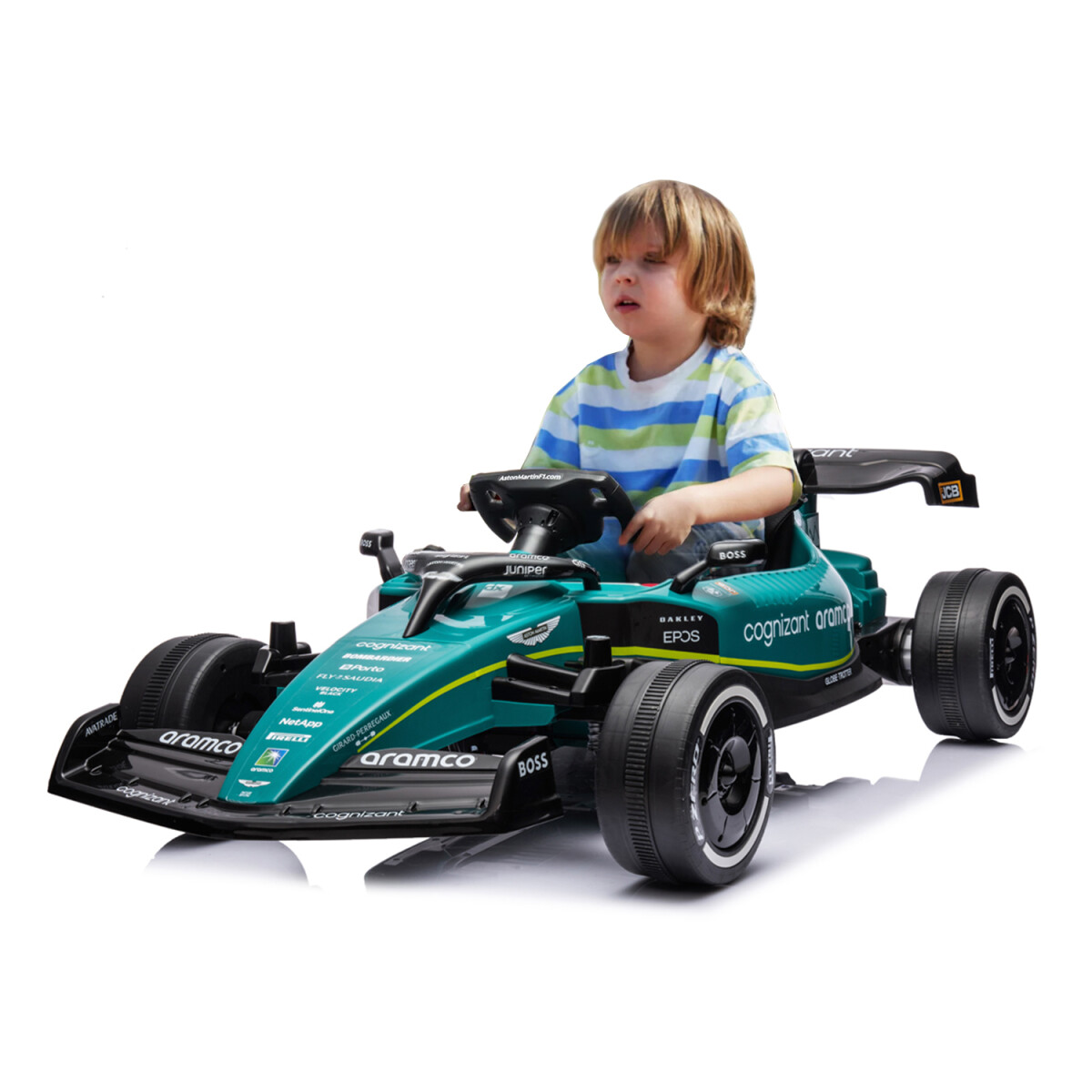 Auto De Carrera Eléctrico Infantil Formula 1 Aston Martin - AUTO ELECTRICO FORMULA 1 ASTON MARTIN 