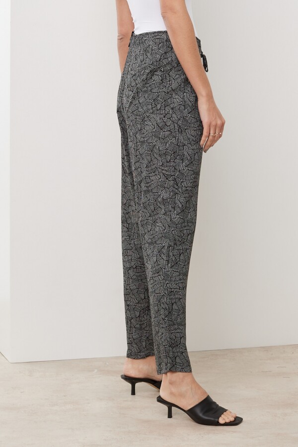 Pantalon Printed NEGRO/BLANCO