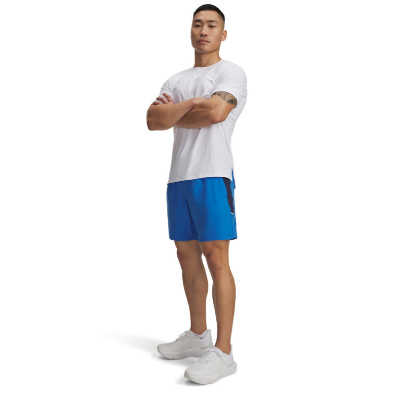 UA LAUNCH PRO 2n1 7'' SHORTS-BLU BLU-402