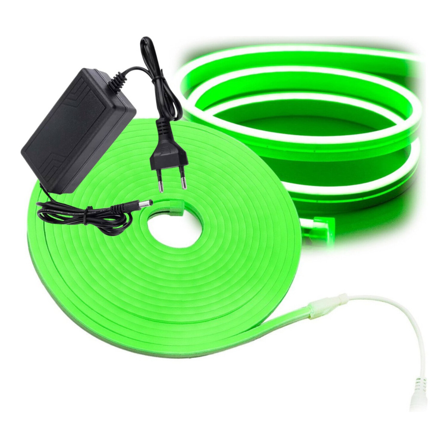 Luces Neon Tira Led Flexible Manguera Color Verde 5m Ip65