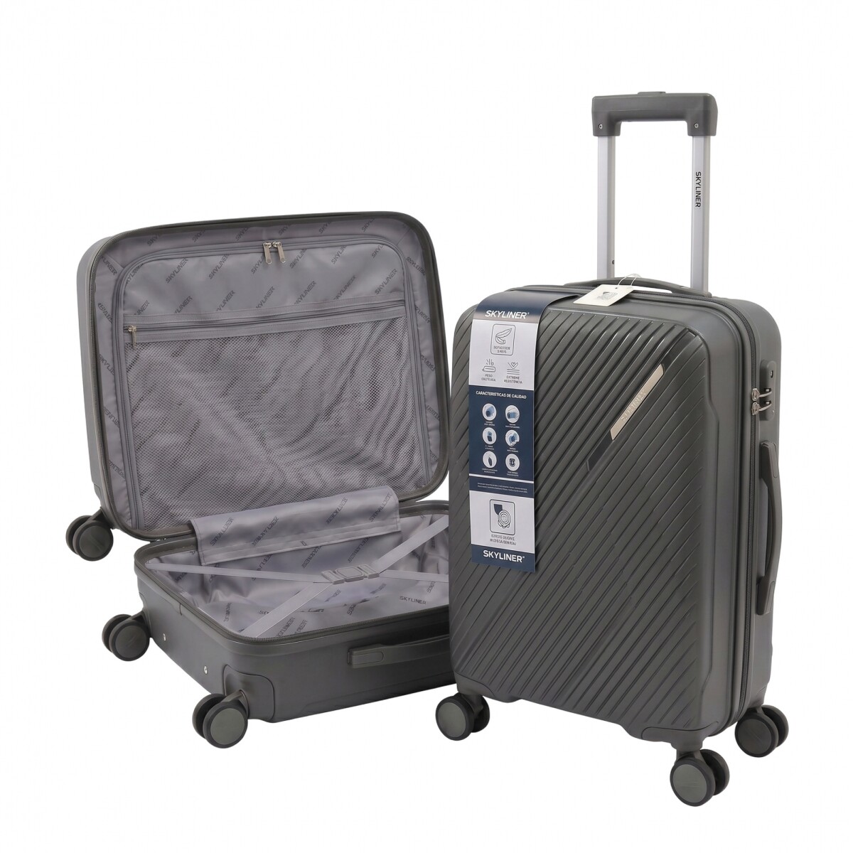 VALIJA SKYLINER SOLARIS GRIS S 