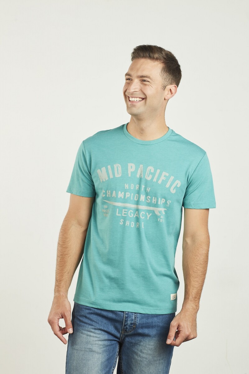 T-shirt estampada - Verde 