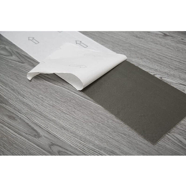 Set Piso Tabla Flotante 10mm Madera Adhesivo Decoración 5 M2 Variante Color Gris 2