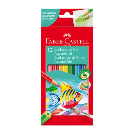 Lapices de Colores Acuarelables Faber-Castell x12 Lapices de Colores Acuarelables Faber-Castell x12