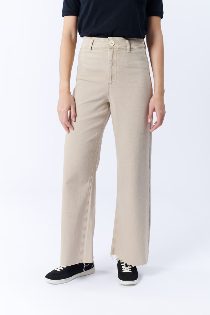 PantalÃ³n De Jean Ancho Beige